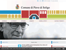 Tablet Screenshot of comune.pievedisoligo.tv.it